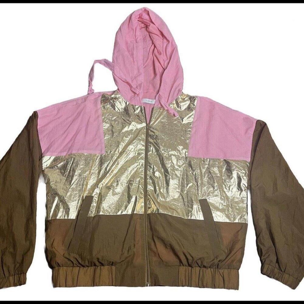Vintage 90s Remake Metallic Color-block Windbreaker Jacket Size Small